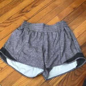 Heathered gray Lululemon shorts